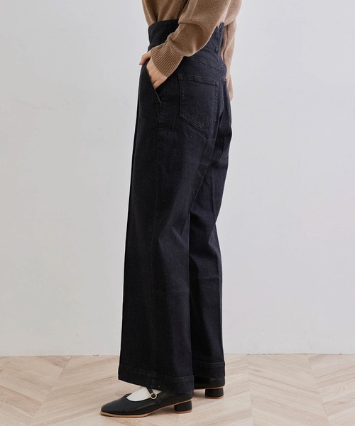 ROPE' PICNIC（ロペピクニック）の「ハイウエストデニムパンツ（デニムパンツ・レディース・ネイビー/ブラック・36/38/40）」の12枚目の写真
