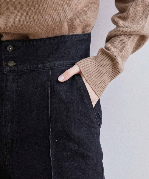 ROPE' PICNIC（ロペピクニック）の「ハイウエストデニムパンツ（デニムパンツ・レディース・ネイビー/ブラック・36/38/40）」の13枚目の写真