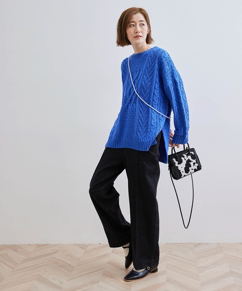 ROPE' PICNIC（ロペピクニック）の「ハイウエストデニムパンツ（デニムパンツ・レディース・ネイビー/ブラック・36/38/40）」の4枚目の写真