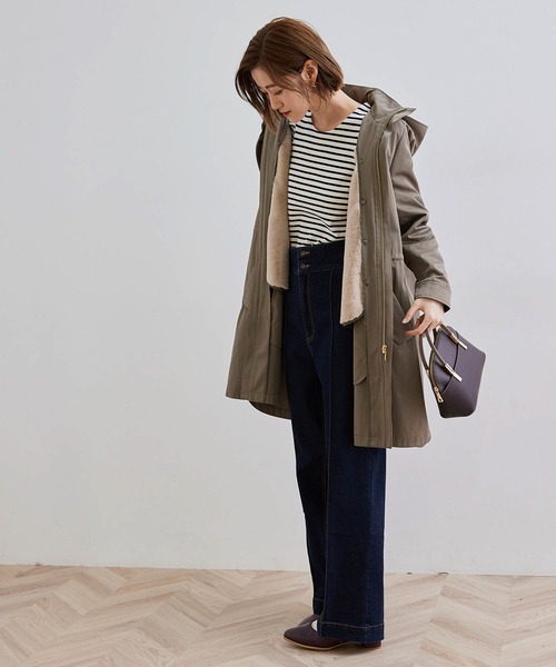ROPE' PICNIC（ロペピクニック）の「ハイウエストデニムパンツ（デニムパンツ・レディース・ネイビー/ブラック・36/38/40）」の17枚目の写真