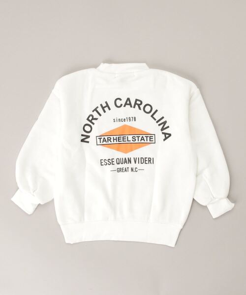 THE CASUAL（カジュアル）の「プリント BIG ハイネック トレーナー キッズ（スウェット・キッズ・ベージュ/オフホワイト/チャコール・110cm/120cm/130cm/140cm/150cm/160cm）」の6枚目の写真