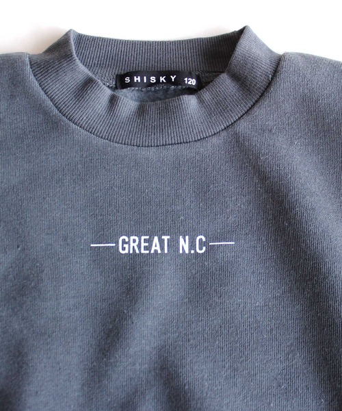 THE CASUAL（カジュアル）の「プリント BIG ハイネック トレーナー キッズ（スウェット・キッズ・ベージュ/オフホワイト/チャコール・110cm/120cm/130cm/140cm/150cm/160cm）」の11枚目の写真