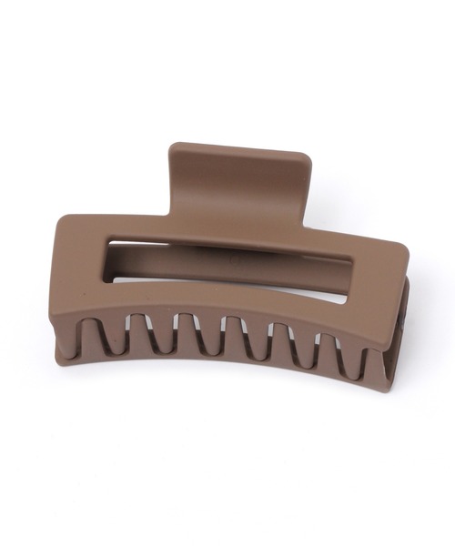 Heather（ヘザー）の「マットバンスクリップ　257483（バレッタ/ヘアクリップ・レディース・ホワイト/ブラウン/ホワイト×ブラウン・ONE SIZE）」の9枚目の写真