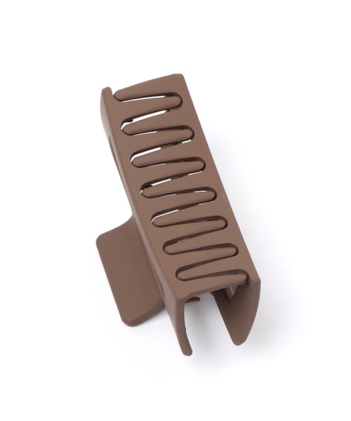 Heather（ヘザー）の「マットバンスクリップ　257483（バレッタ/ヘアクリップ・レディース・ホワイト/ブラウン/ホワイト×ブラウン・ONE SIZE）」の7枚目の写真