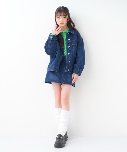 by LOVEiT（バイラビット）の「デニムジャケット（デニムジャケット・キッズ・ブラック/ブルー・150cm/140cm/120cm/130cm）」の7枚目の写真