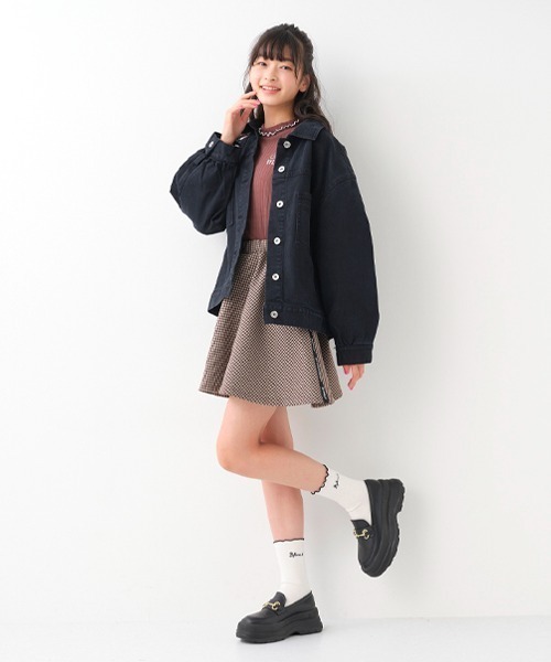 by LOVEiT（バイラビット）の「デニムジャケット（デニムジャケット・キッズ・ブラック/ブルー・150cm/140cm/120cm/130cm）」の5枚目の写真