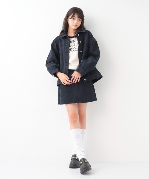 by LOVEiT（バイラビット）の「デニムジャケット（デニムジャケット・キッズ・ブラック/ブルー・150cm/140cm/120cm/130cm）」の4枚目の写真