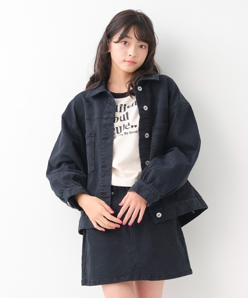 by LOVEiT（バイラビット）の「デニムジャケット（デニムジャケット・キッズ・ブラック/ブルー・150cm/140cm/120cm/130cm）」の11枚目の写真