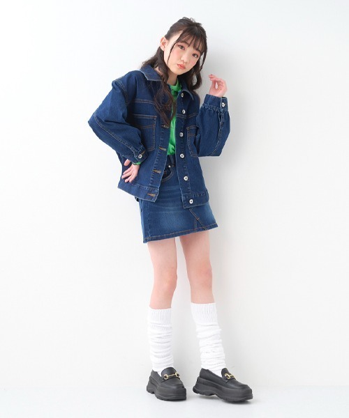 by LOVEiT（バイラビット）の「デニムジャケット（デニムジャケット・キッズ・ブラック/ブルー・150cm/140cm/120cm/130cm）」の3枚目の写真