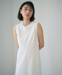 ANAYI | ミックスツィードフレア　ワンピース(ワンピース)