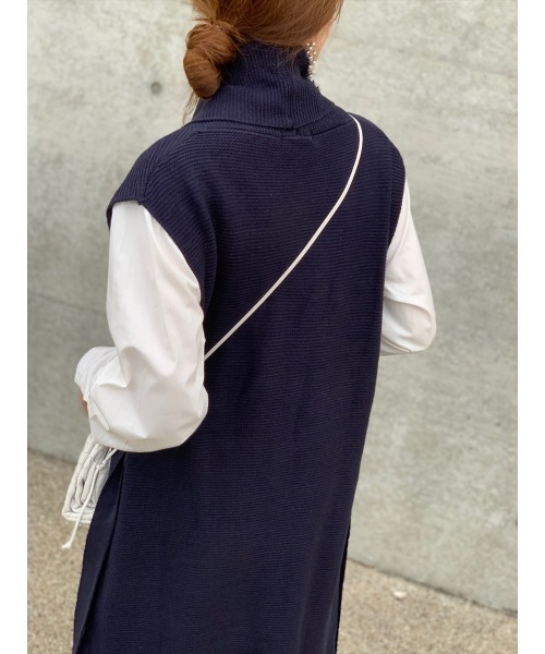 Day and Grade(デイアンドグレイド)の「ジレ&シャツワンピースセット(ワンピース・レディース・ブルー・FREE)」の9枚目の写真