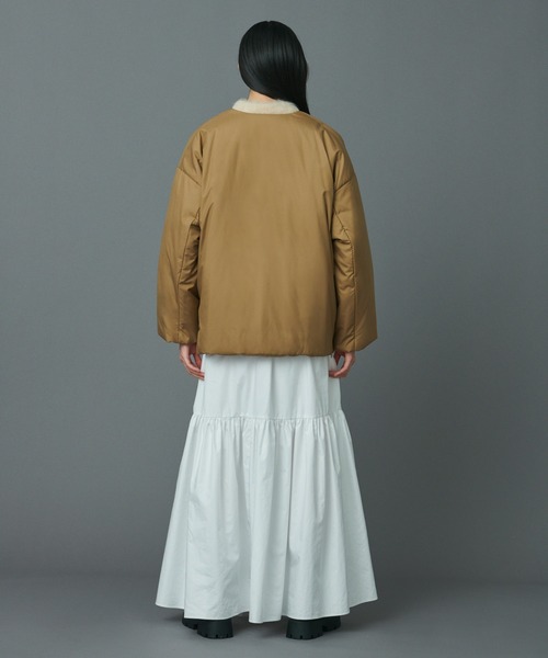 N.O.R.C(ノーク)の「パティングクルーミドルコート(ダウンジャケット/コート・レディース・ブラック/カーキ/キャメル・S/M/L)」の16枚目の写真