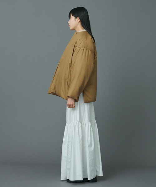 N.O.R.C(ノーク)の「パティングクルーミドルコート(ダウンジャケット/コート・レディース・ブラック/カーキ/キャメル・S/M/L)」の10枚目の写真