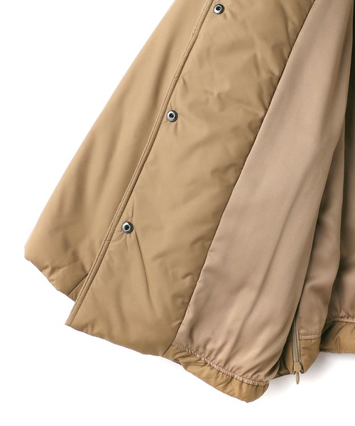 N.O.R.C(ノーク)の「パティングクルーミドルコート(ダウンジャケット/コート・レディース・ブラック/カーキ/キャメル・S/M/L)」の7枚目の写真