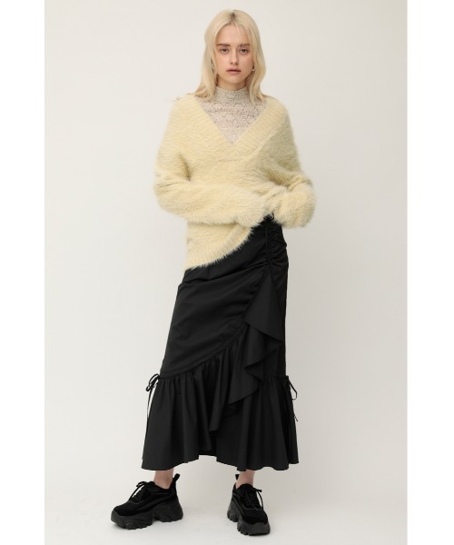 SLY(スライ)の「STAND NECK LACE TOPS スタンドネックレース トップス(Tシャツ/カットソー・レディース・ミント/アイボリー・FREE)」の4枚目の写真