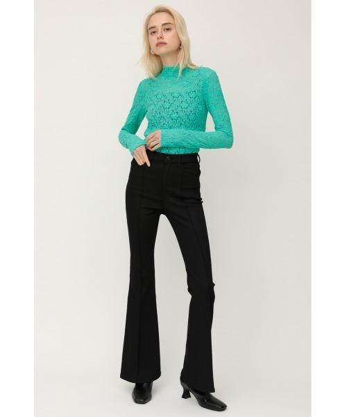 SLY(スライ)の「STAND NECK LACE TOPS スタンドネックレース トップス(Tシャツ/カットソー・レディース・ミント/アイボリー・FREE)」の9枚目の写真