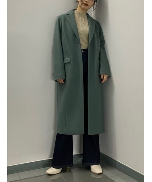SLY(スライ)の「STAND NECK LACE TOPS スタンドネックレース トップス(Tシャツ/カットソー・レディース・ミント/アイボリー・FREE)」の21枚目の写真