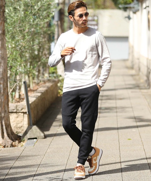 roshell（ロシェル）の「綿100% 吸湿発熱加工 クルーネックロンT ヒート インナー カットソー（Tシャツ/カットソー・メンズ・ホワイト/ブラック/グレイッシュベージュ・MEDIUM/LARGE/X-LARGE）」の17枚目の写真