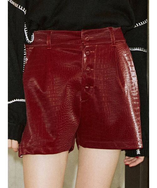 jouetie（ジュエティ）の「パターンキュロットパンツ（その他パンツ・レディース・ブラック/アイボリー/ボルドー/その他1・MEDIUM）」の4枚目の写真