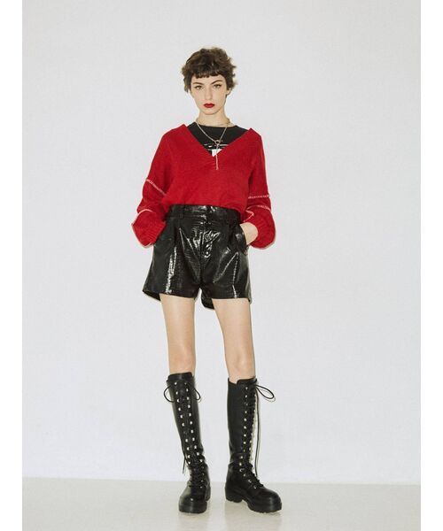 jouetie（ジュエティ）の「パターンキュロットパンツ（その他パンツ・レディース・ブラック/アイボリー/ボルドー/その他1・MEDIUM）」の14枚目の写真