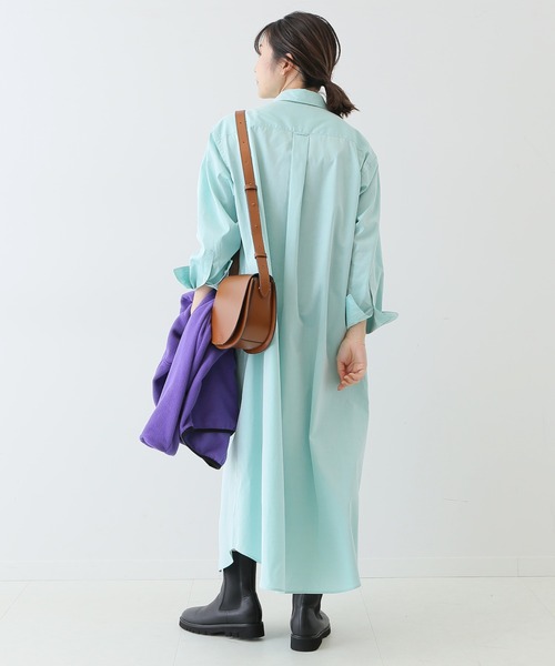 SLOBE IENA(スローブイエナ)の「コットンブロードシャツワンピース◆(シャツワンピース・レディース・グリーン系その他2/サックスブルー/グレー系その他・FREE)」の15枚目の写真