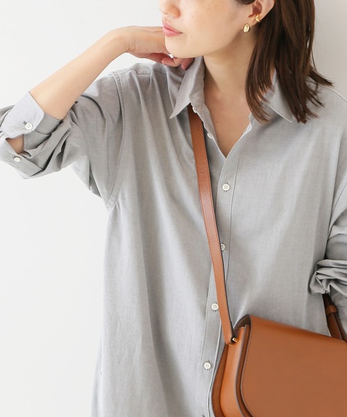 SLOBE IENA(スローブイエナ)の「コットンブロードシャツワンピース◆(シャツワンピース・レディース・グリーン系その他2/サックスブルー/グレー系その他・FREE)」の9枚目の写真