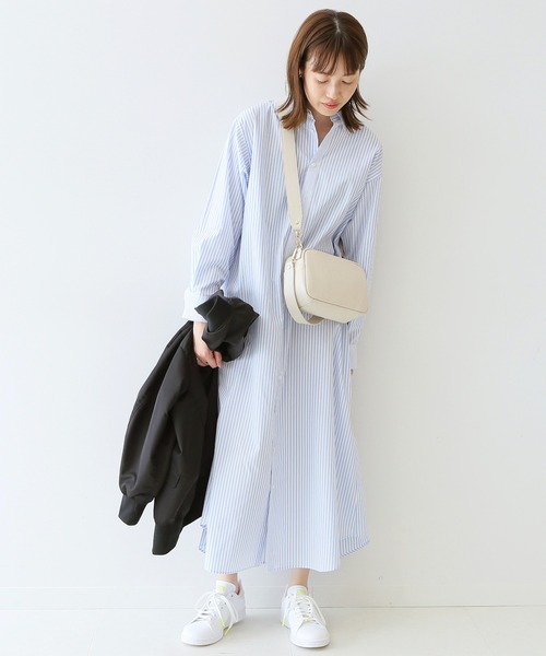 SLOBE IENA(スローブイエナ)の「コットンブロードシャツワンピース◆(シャツワンピース・レディース・グリーン系その他2/サックスブルー/グレー系その他・FREE)」の21枚目の写真
