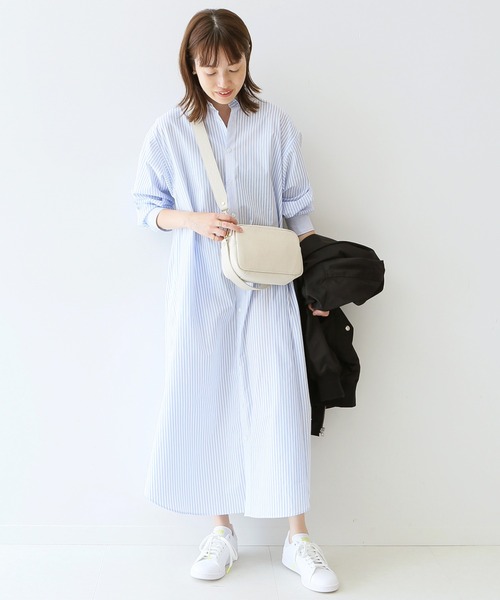 SLOBE IENA(スローブイエナ)の「コットンブロードシャツワンピース◆(シャツワンピース・レディース・グリーン系その他2/サックスブルー/グレー系その他・FREE)」の17枚目の写真