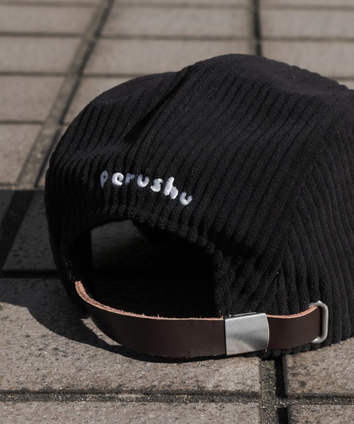 Perushu（ペルーシュ）の「コーデュロイキャップ（キャップ・メンズ・ブラック/ダークブラウン/カーキ/オレンジ/アイボリー・FREE）」の7枚目の写真