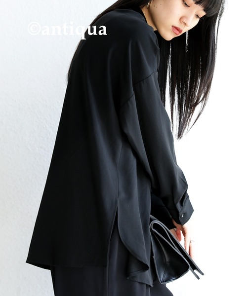 antiqua(アンティカ)の「スキッパーシャツ(シャツ/ブラウス・レディース・ブラック/イエロー/ホワイト系その他/グリーン系その他・FREE)」の10枚目の写真