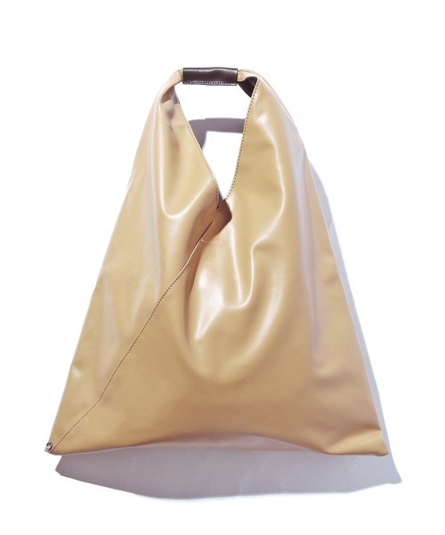 Chick（チック）の「牛革 スプリットレザー トライアングルトートバッグ デイリーユース（トートバッグ・メンズ・ベージュ/ブラック/オフホワイト/ブルー/グリーン/イエロー・FREE）」の13枚目の写真