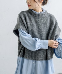 PUAL CE CIN | ブランケット刺繍ニットベスト(ベスト)