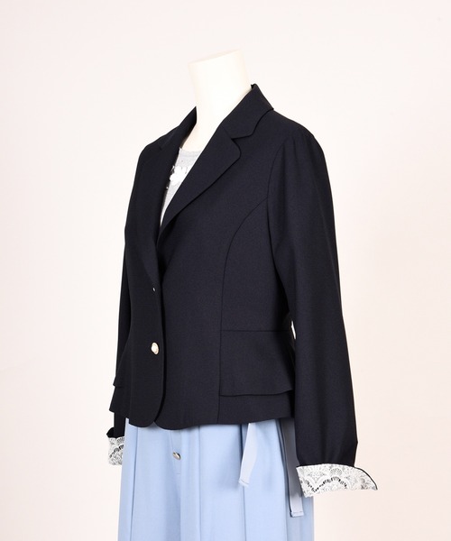 Dear Princess（ディアプリンセス）の「バニラエッセル　テーラードジャケット（テーラードジャケット・レディース・ピンク/ネイビー・MEDIUM）」の3枚目の写真