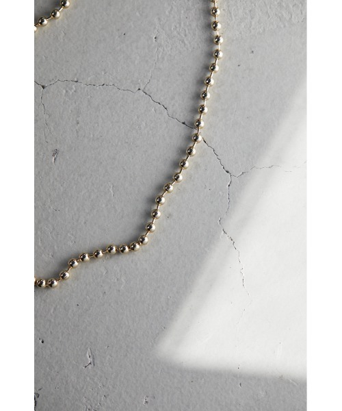 STYLEMIXER（スタイルミキサー）の「ボールチェーンネックレス（ネックレス・レディース・ゴールド/シルバー・FREE）」の7枚目の写真