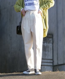 FARAH | 【FARAH/ファーラー】Two-tuck Wide Tapererd Pants:パンツ(デニムパンツ)