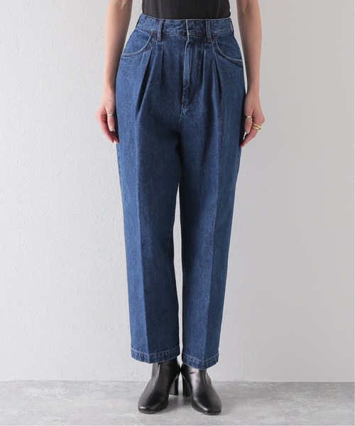 FARAH（ファーラー）の「【FARAH/ファーラー】Two-tuck Wide Tapererd Pants:パンツ（デニムパンツ・レディース・ネイビー/アイボリー・26/28）」の14枚目の写真