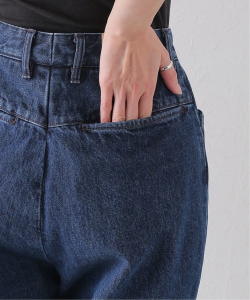 FARAH（ファーラー）の「【FARAH/ファーラー】Two-tuck Wide Tapererd Pants:パンツ（デニムパンツ・レディース・ネイビー/アイボリー・26/28）」の20枚目の写真