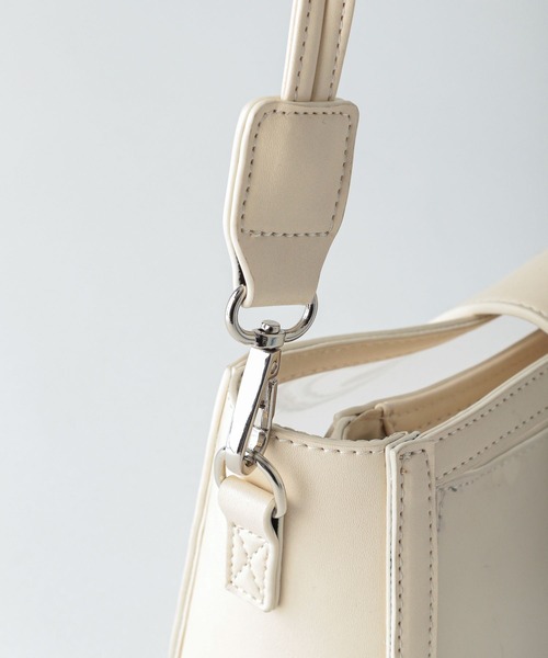 Heather(ヘザー)の「4WAY/PVCセットBAG 272250(ショルダーバッグ・レディース・アイボリー/ブルー/オレンジ・ONE SIZE)」の10枚目の写真
