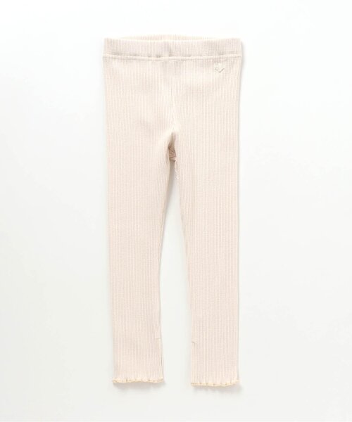 apres les cours（アプレレクール）の「メロウリブレギンス 10分丈（レギンス/スパッツ・キッズ・ライトグレー/アイボリー/ラベンダー/その他2・90/100/110/120/80/130）」の2枚目の写真