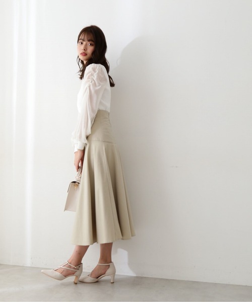 PROPORTION BODY DRESSING（プロポーションボディドレッシング）の「ヨーク切り替えチェックフレアスカート / 1212120208（スカート・レディース・ライトグリーン/ダークグレー/パープル・MEDIUM/SMALL）」の15枚目の写真