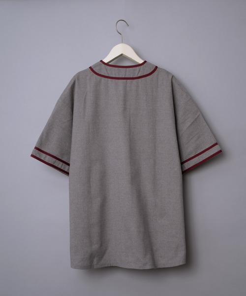 Revo.(レボ)の「【Revo.】ベースボールシャツ / ライトフランネルベースボールシャツ / デニムベースボールシャツ(シャツ/ブラウス・メンズ・ホワイト/ブラック/グレー/サックスブルー/インディゴブルー/スミクロ・MEDIUM/LARGE)」の18枚目の写真