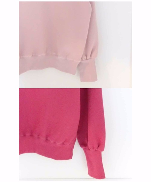 M y u(ミュー)の「PINKスウェット(スウェット・レディース・ライトピンク/チェリーピンク/ピンク系2・FREE)」の12枚目の写真