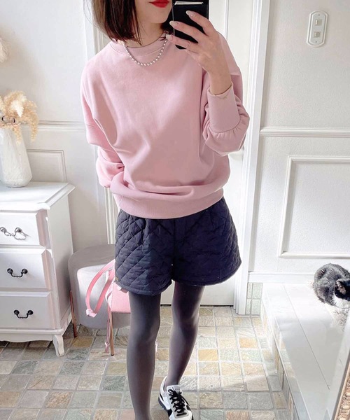 M y u(ミュー)の「PINKスウェット(スウェット・レディース・ライトピンク/チェリーピンク/ピンク系2・FREE)」の13枚目の写真