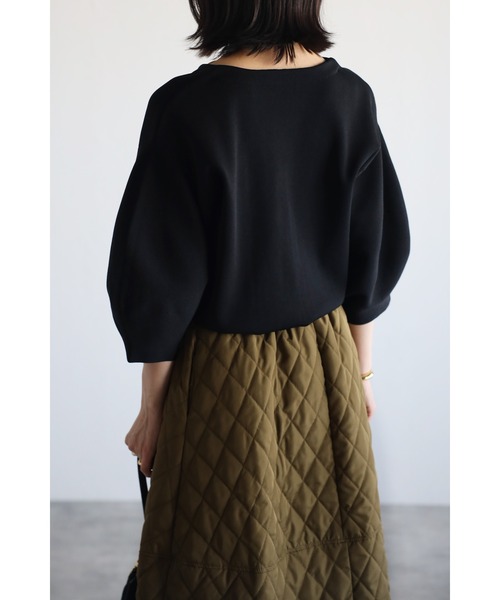 Bonjour Sagan（ボンジュールサガン）の「ビッグパールボタンカーディガン（カーディガン/ボレロ・レディース・ブラック/グリーン/アイボリー・FREE）」の7枚目の写真