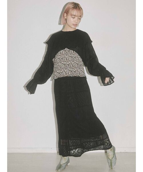 merry jenny（メリージェニー）の「short linen collar tops（その他トップス・レディース・オフホワイト/ブラック/グリーン・FREE）」の21枚目の写真