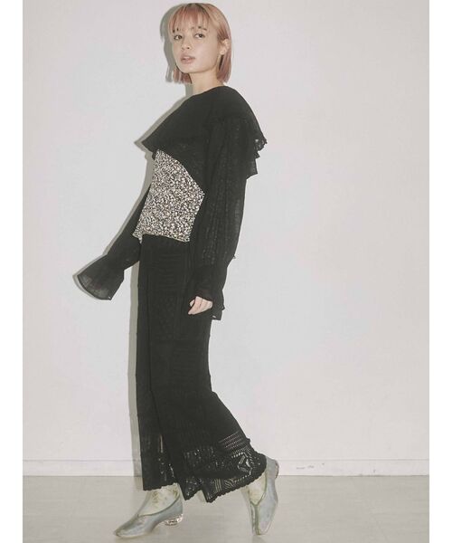 merry jenny（メリージェニー）の「short linen collar tops（その他トップス・レディース・オフホワイト/ブラック/グリーン・FREE）」の22枚目の写真