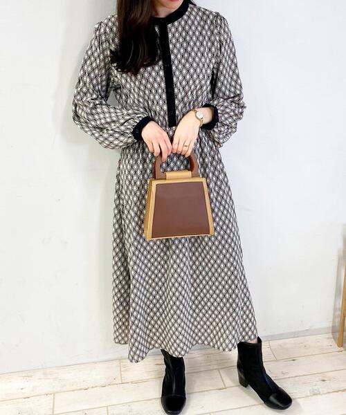 INGNI(イング)の「ウッドハンドルショルダーBAG(トートバッグ・レディース・ベージュ系2/イエロー系1・ONE SIZE)」の11枚目の写真