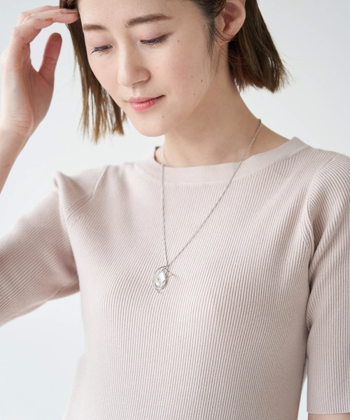 ROPE' PICNIC（ロペピクニック）の「メタル封入ドロップモチーフトップペンダント（ネックレス・レディース・ゴールド/シルバー・FREE）」の3枚目の写真