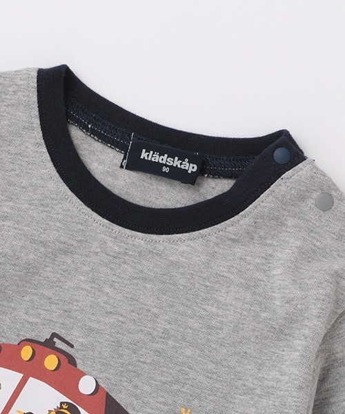 kladskap（クレードスコープ）の「電車プリント長袖Tシャツ（Tシャツ/カットソー・キッズ・ネイビー/トップグレー・100cm/130cm/120cm/110cm/80ｃｍ/90cm）」の11枚目の写真
