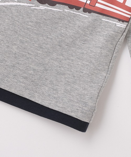 kladskap（クレードスコープ）の「電車プリント長袖Tシャツ（Tシャツ/カットソー・キッズ・ネイビー/トップグレー・100cm/130cm/120cm/110cm/80ｃｍ/90cm）」の9枚目の写真